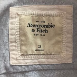 Blue and white button down